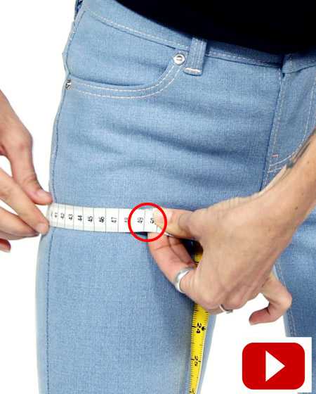 Measurements for your tailor-made jeans, measurements for men’s and women’s jeans made to measure